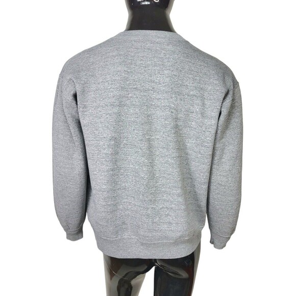 Vintage "OLD HABITS" Gray Pullover Graphic Sweatshirt Unisex Size L/XL USA Made - Picture 5 of 8